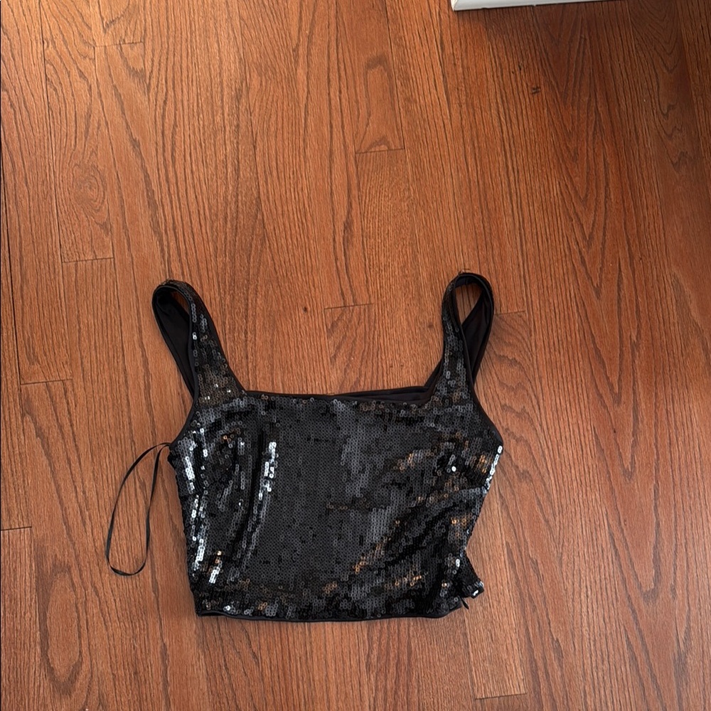 Lucy Paris Black Crop Top